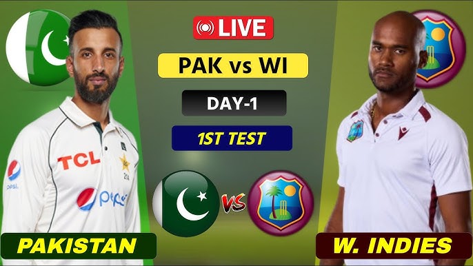 Pakistan vs West Indies LIVE SCORE, 1st Test Day 1 शुरुआती विकेट लेकर वेस्टइंडीज शीर्ष पर; चाय तक पाकिस्तान का स्कोर 86/4