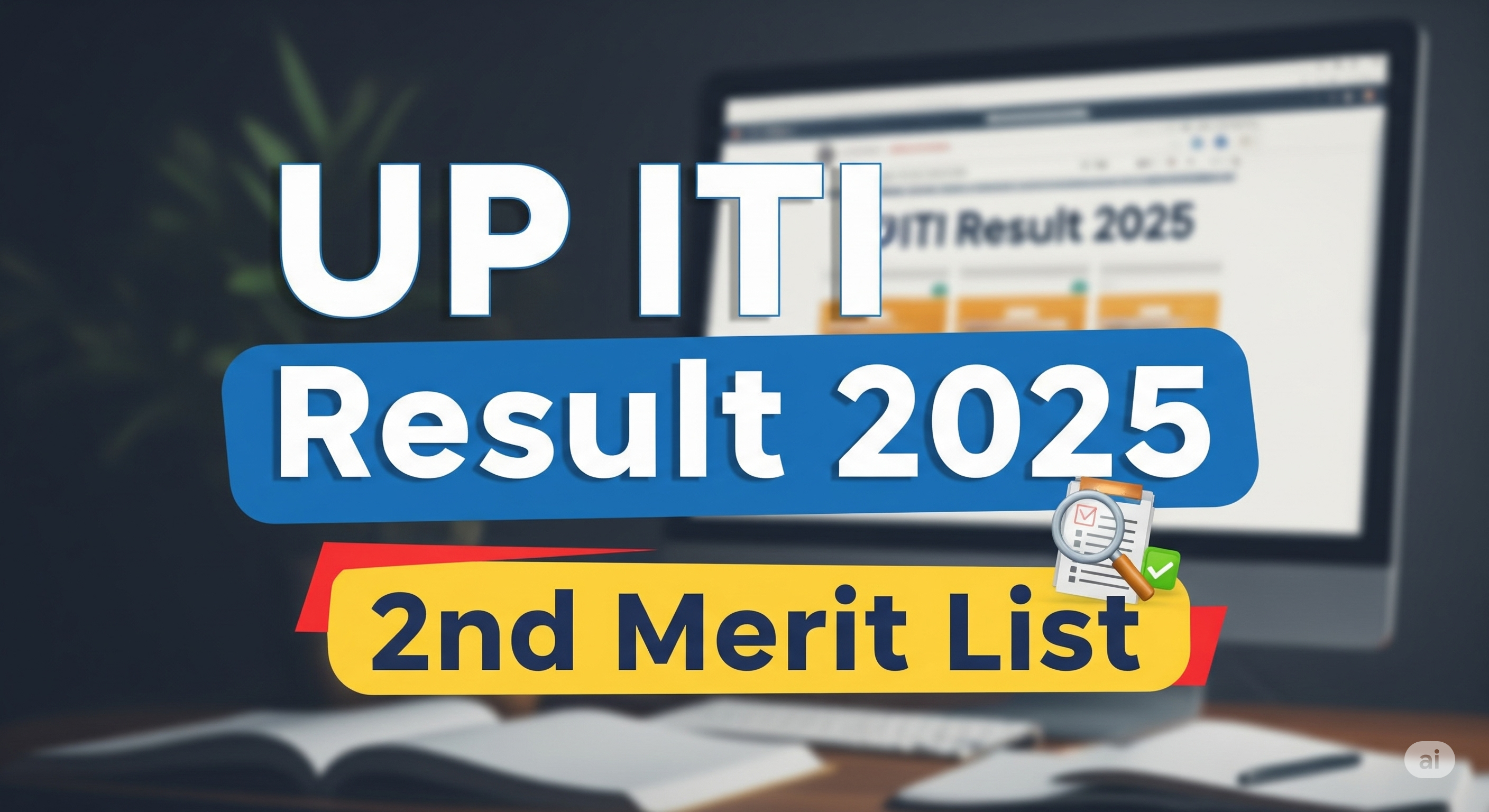 UP ITI Result 2025 2nd Merit List