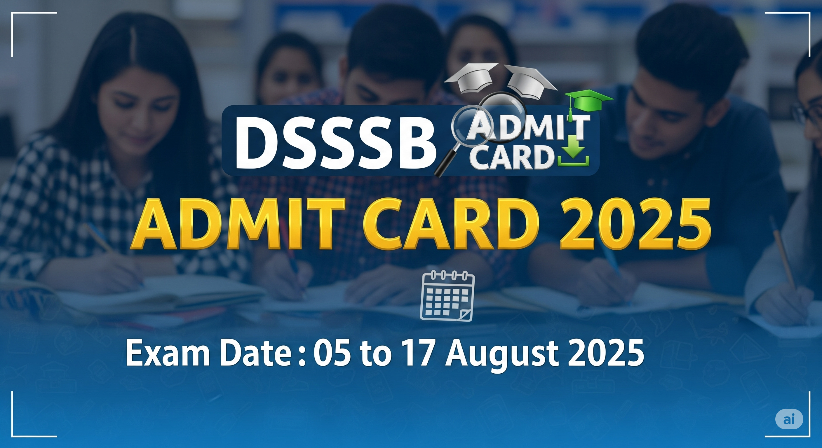 DSSSB Admit Card 2025