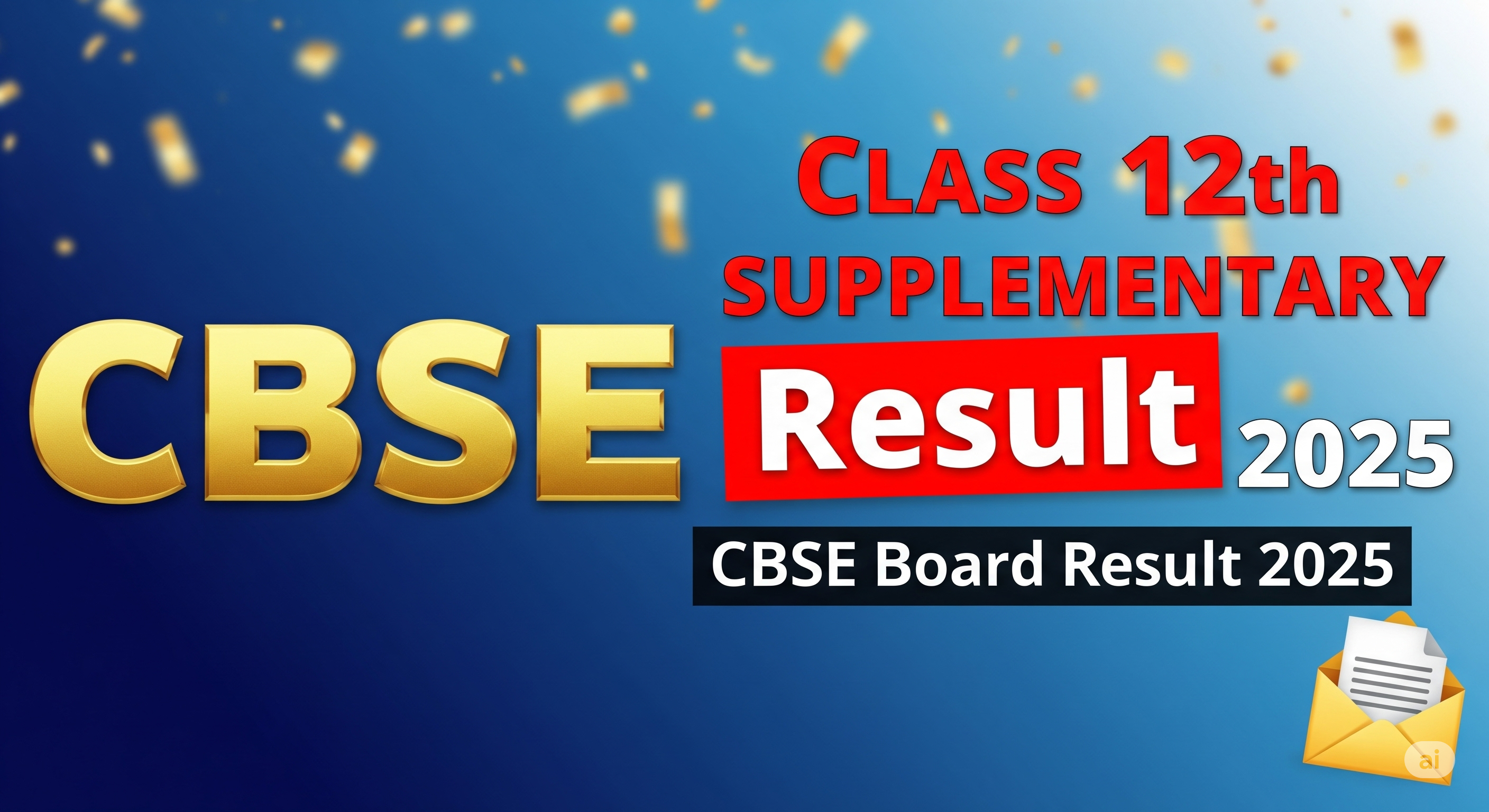 CBSE Board Result 2025 – 10th & 12th Supplementary Result Declared | Check Now