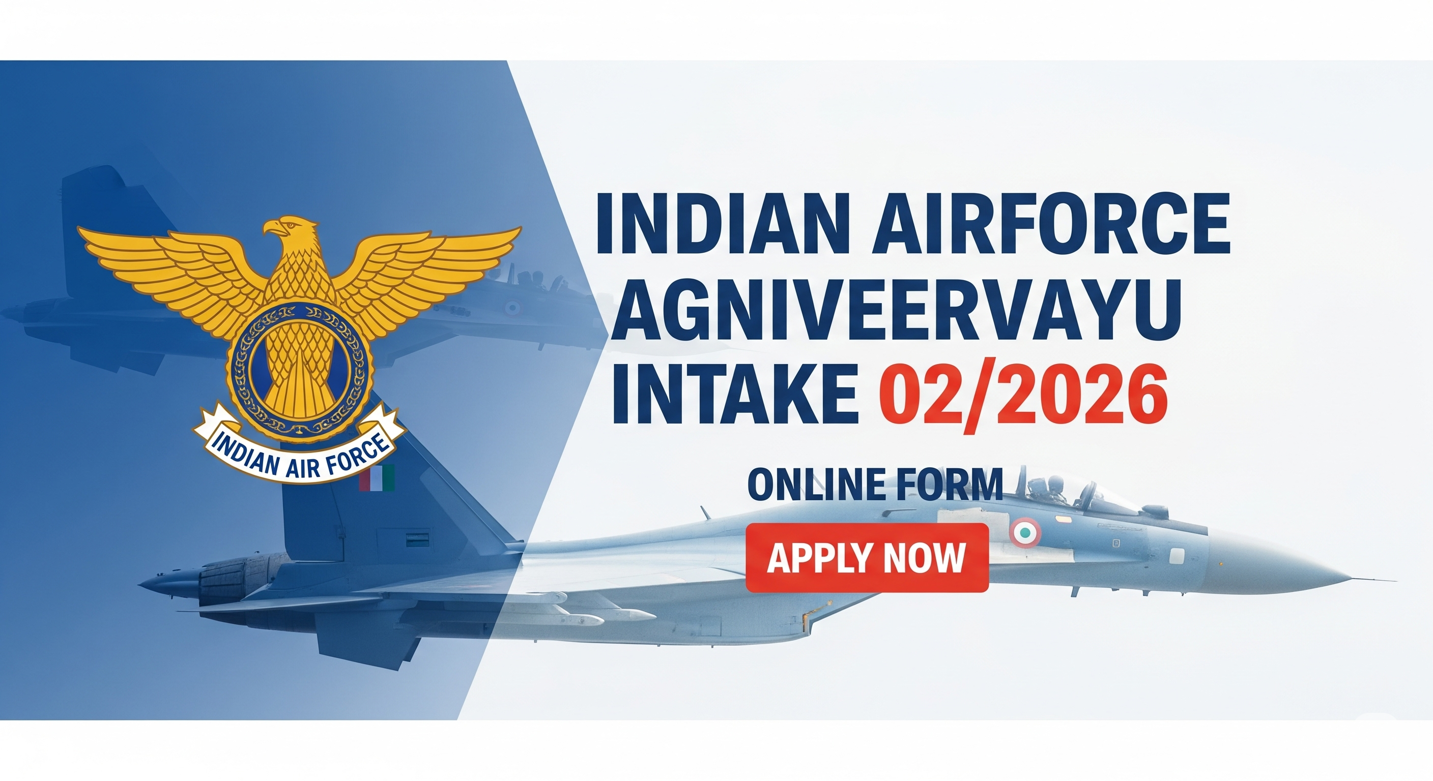 Indian Airforce Agniveervayu Intake 02/2026 Online Form