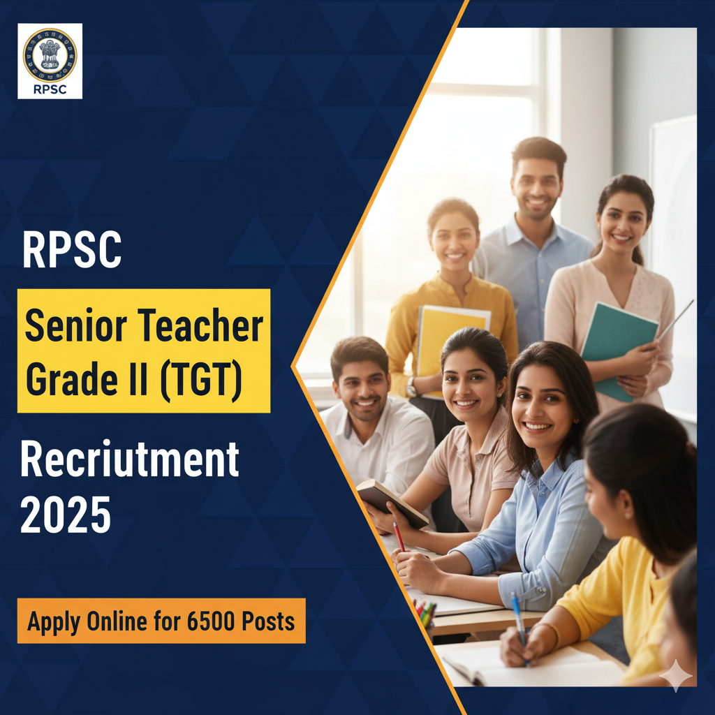 RPSC Senior Teacher Grade II (TGT) Recruitment 2025 – Apply Online for 6500 Posts