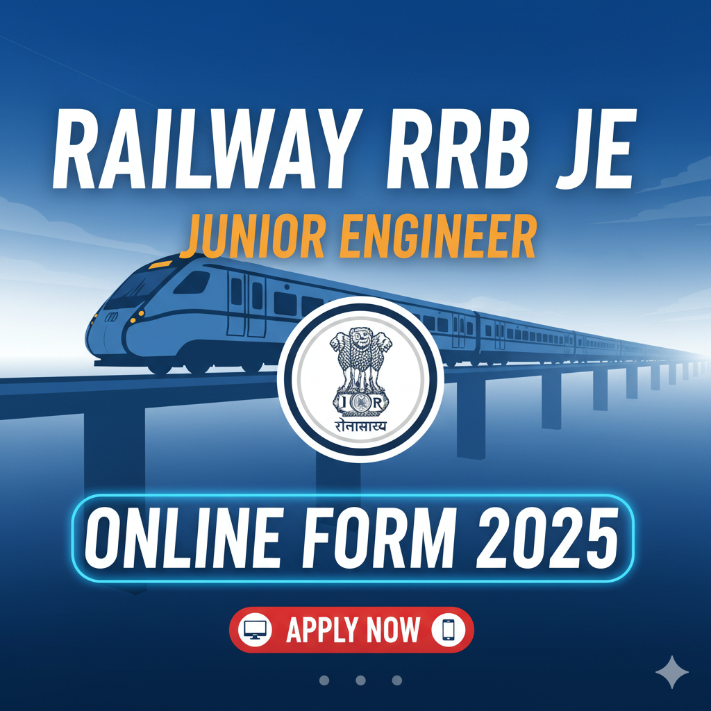 Railway RRB Junior Engineer JE Online Form 2025