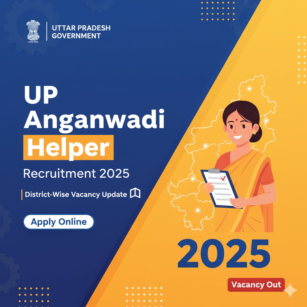 UP Anganwadi Helper Recruitment 2025 | District-Wise Vacancy Update
