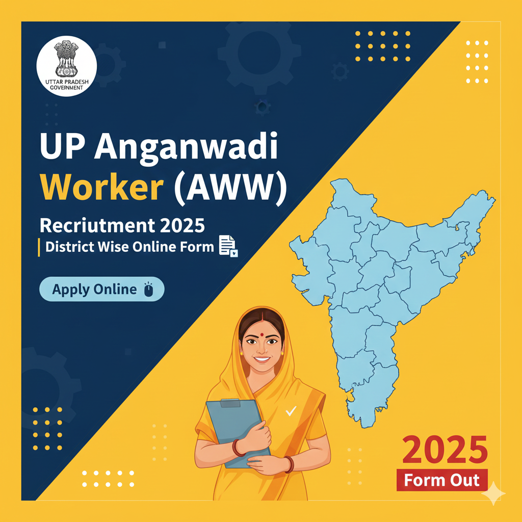 UP Anganwadi Worker (AWW) Recruitment 2025 | District Wise Online Form