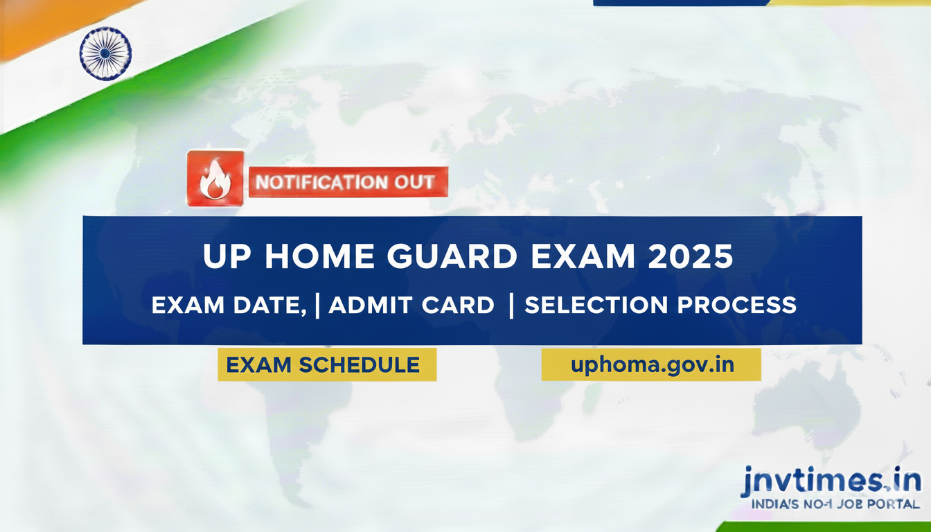 UP Home Guard Exam Date 2025 Released – Check Exam Schedule, Admit Card & Selection Process